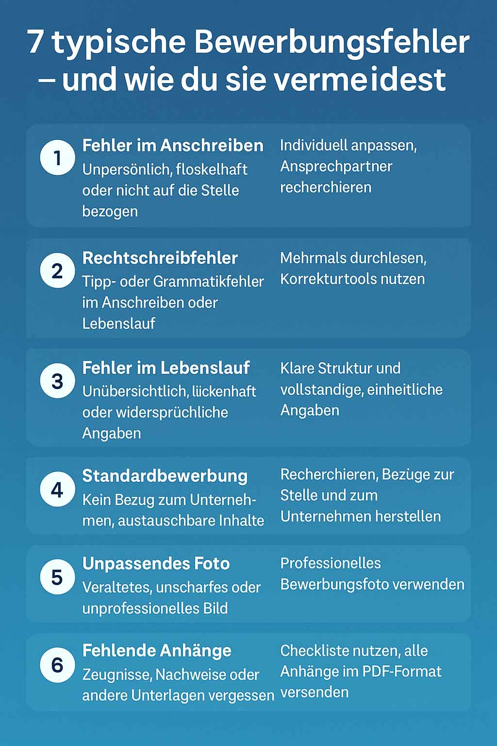 typische-bewerbungsfehler-infografik Typische Mangelerscheinungen durch Eisenmangel