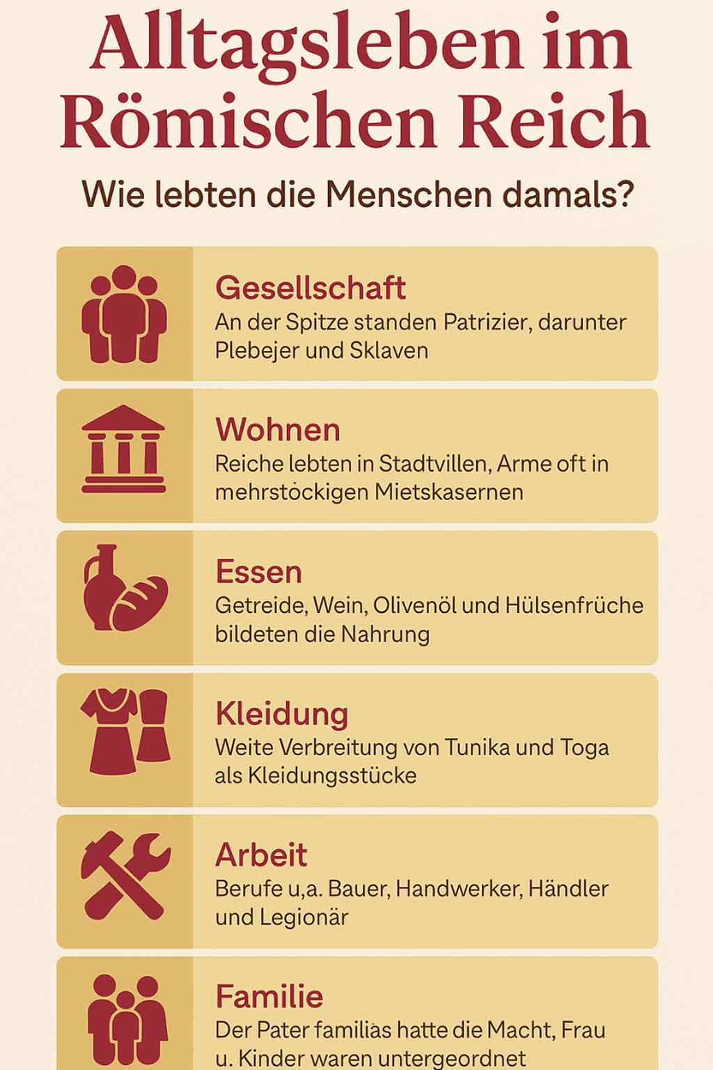 alltagsleben-im-römischen-reich-infografik Typische Mangelerscheinungen durch Eisenmangel