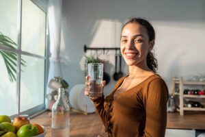 wasser trinken im sommer