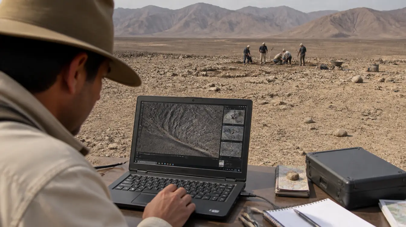 Forschung an Luftbildern zur Entdeckung neuer Nazca-Geoglyphen mit künstlicher Intelligenz