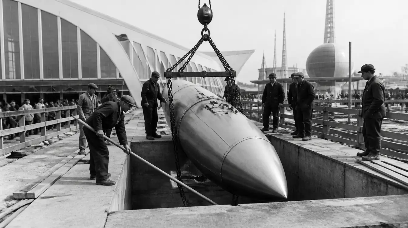Zeitkapseln, historische Darstellung der Westinghouse-Kapsel von 1938
