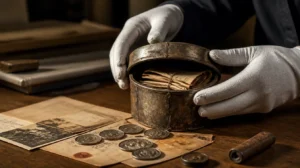Zeitkapseln, konservatorische Öffnung einer historischen Kapsel